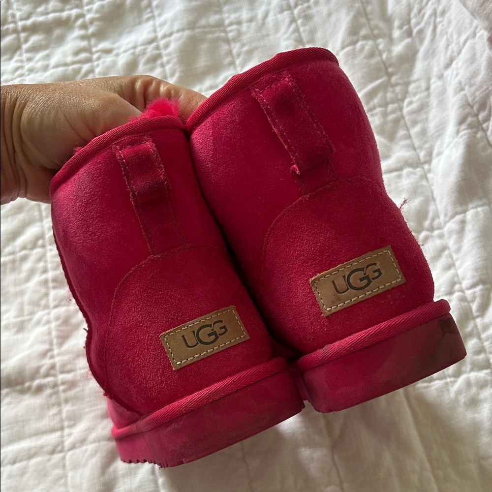 UGG Vibrant Pink Sheepskin Boots